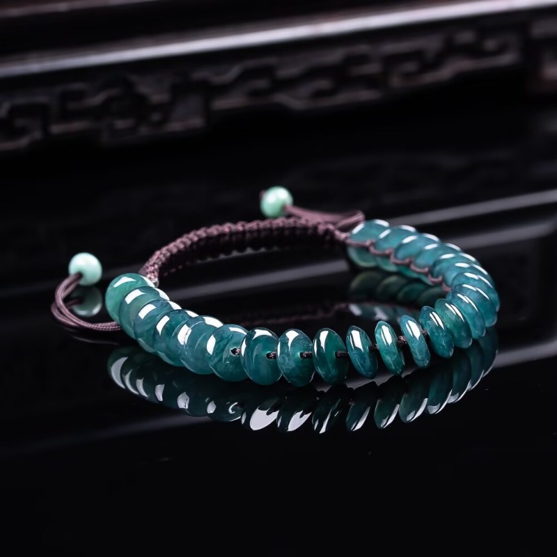 Jewelry & Watches Vitopoulos - Natural Real Emerald Blue Water Abacus