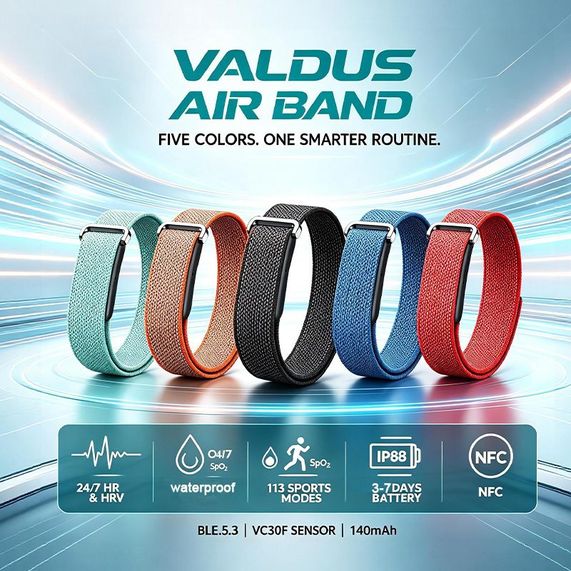 Italian Jewelry Watches - VALDUS Air Band Smart Bracelet Man