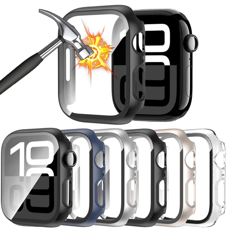 Tempered Glass+Case For Apple  - Jewelry Smart Watches review and price