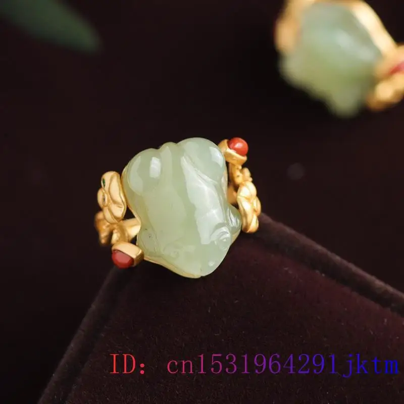 Green Jade Frog Rings Charms N - Sterling Silver Ring review and price
