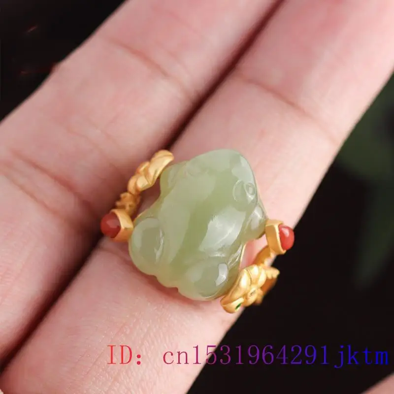 Green Jade Frog Rings Charms N - Sterling Silver Ring review and price