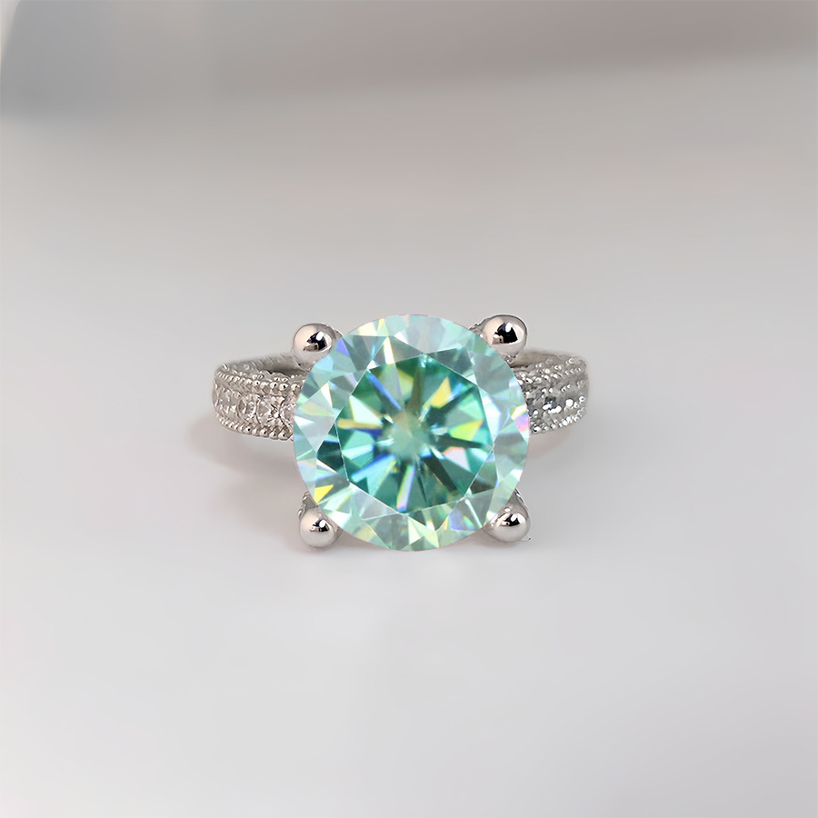 5 Carat Real Moissanite Diamon - Sterling Silver Ring review and price