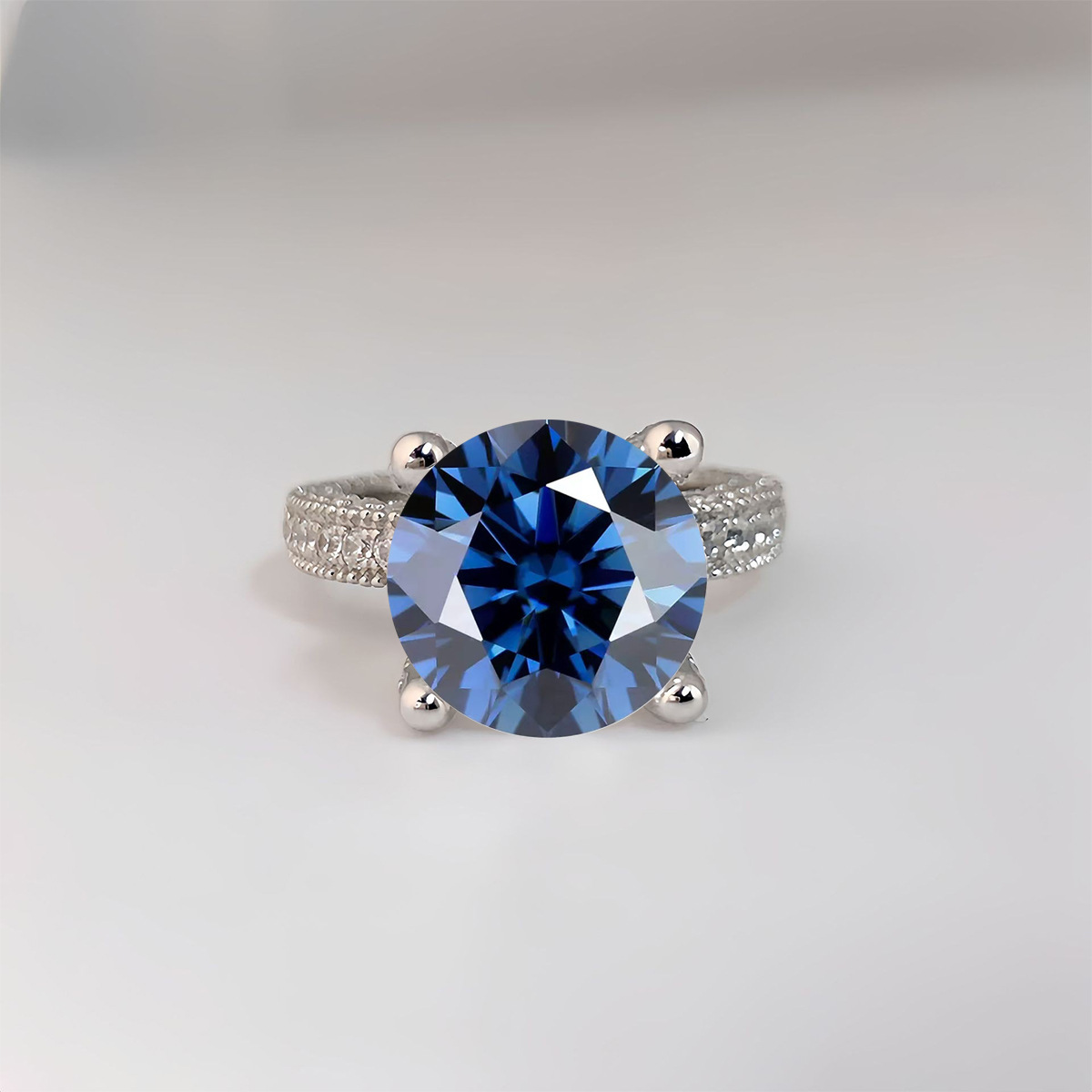 5 Carat Real Moissanite Diamon - Sterling Silver Ring review and price