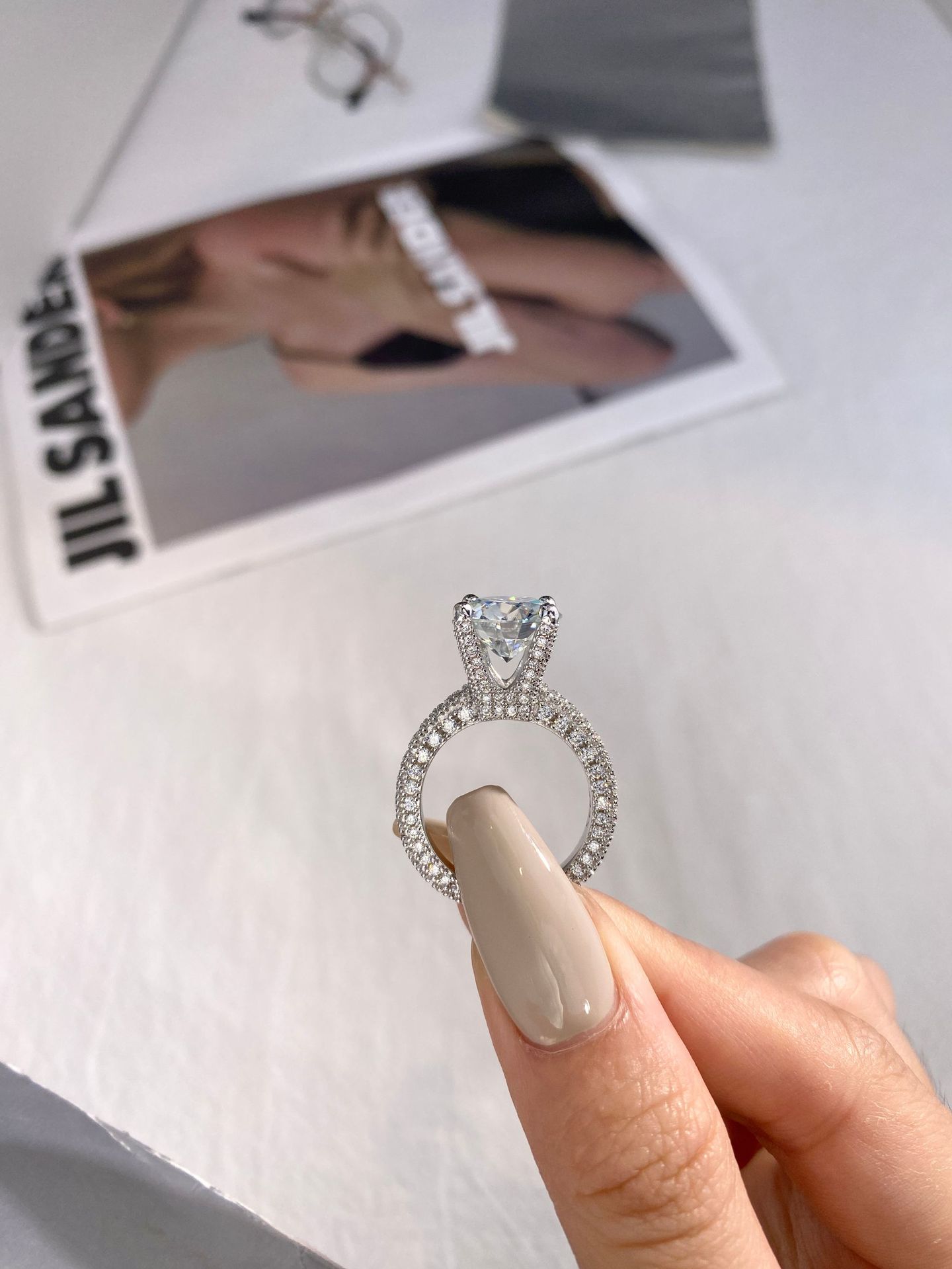 5 Carat Real Moissanite Diamon - Sterling Silver Ring review and price