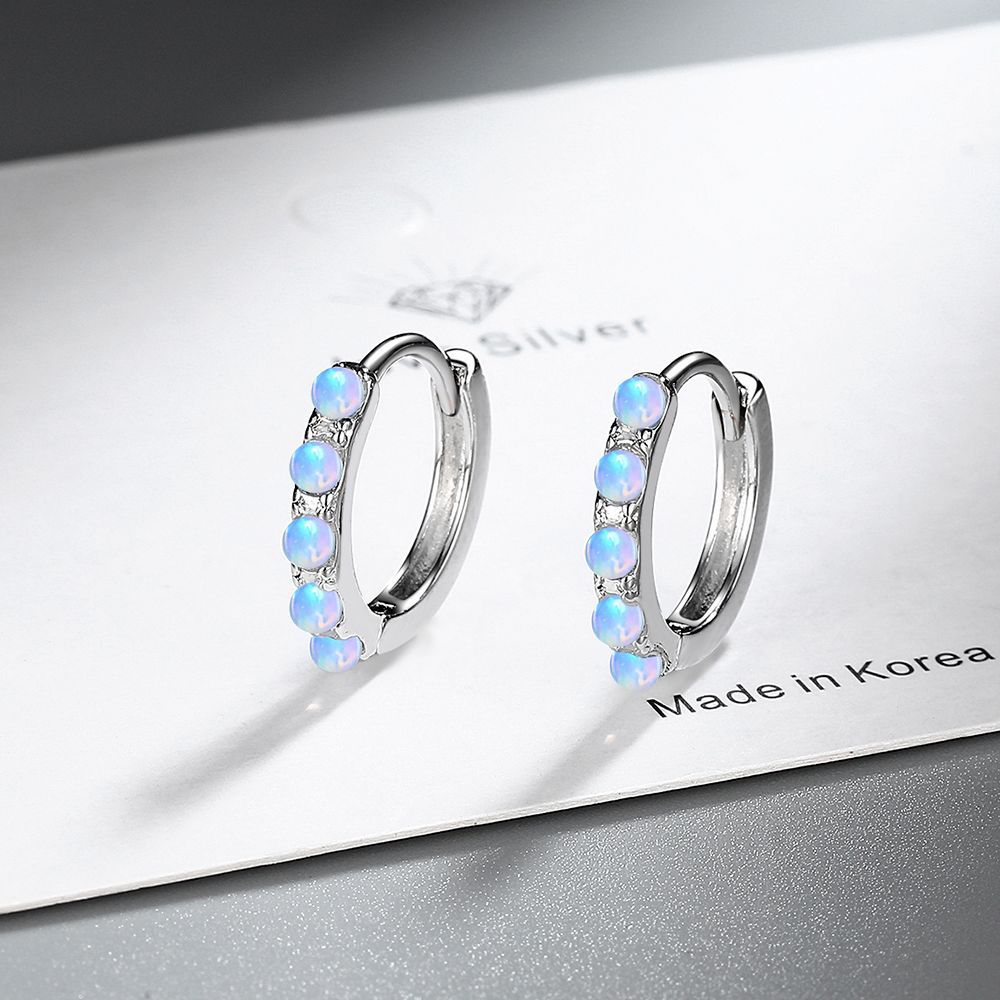 925 Sterling Silver Light Luxu - Opal Earrings Dangle review and price