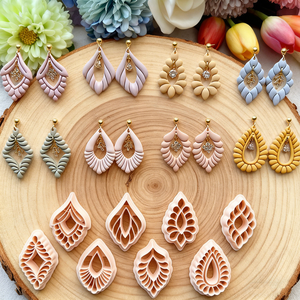 Art Scalloped Teardrop Deco Po - Diamond Stud Earrings review and price