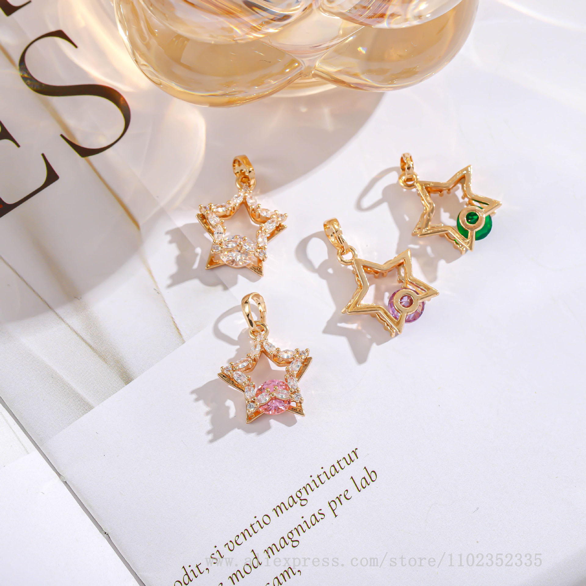 10pcs/ Bag   New fashion diamo - Diamond Stud Earrings review and price
