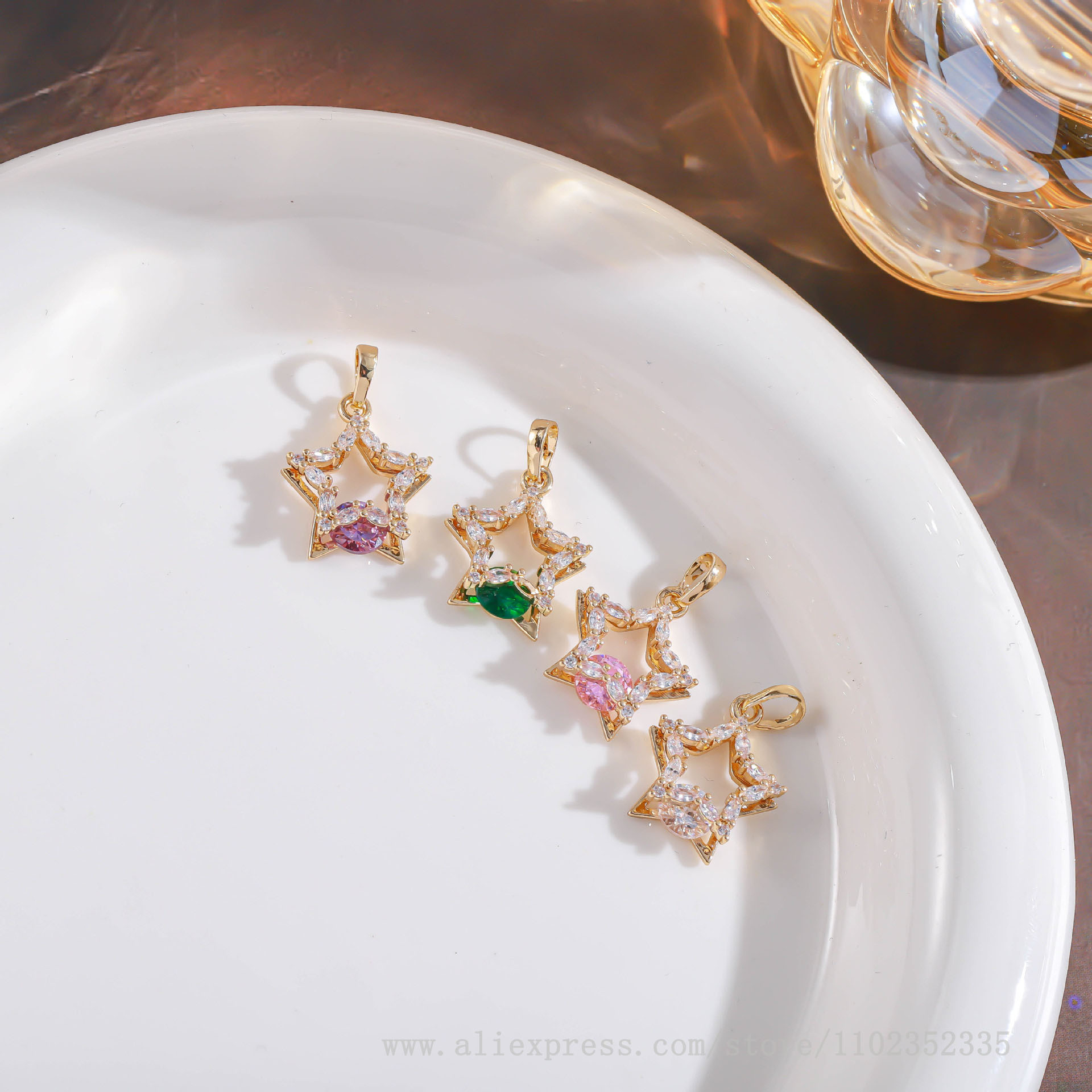 10pcs/ Bag   New fashion diamo - Diamond Stud Earrings review and price