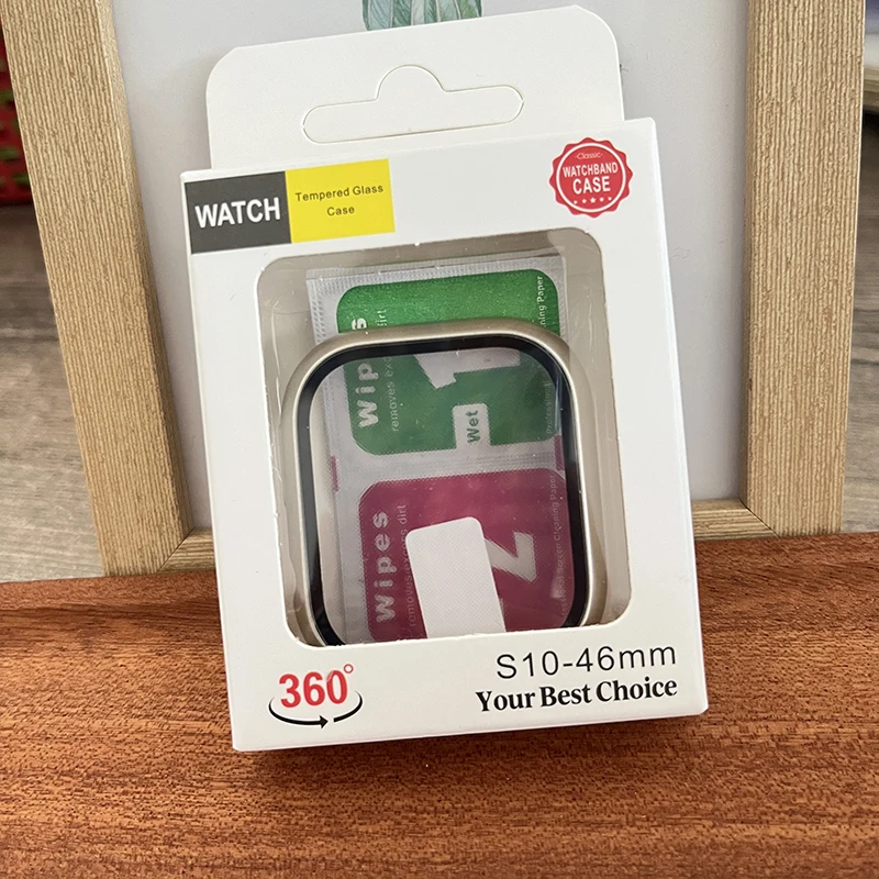 Tempered Glass+Case For Apple  - Jewelry Smart Watches review and price
