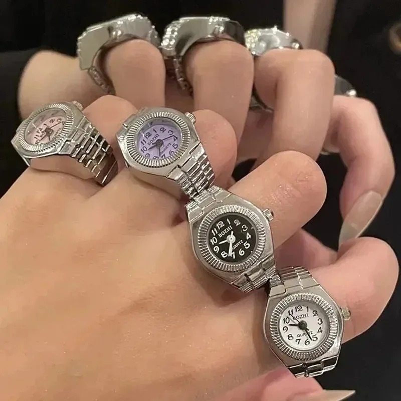Vintage 80s Punk Watch Ring Y2 - Vintage Jewelry Watches Women review and price