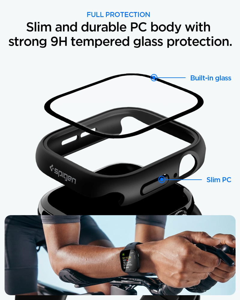 Tempered Glass+Case For Apple  - Jewelry Smart Watches review and price