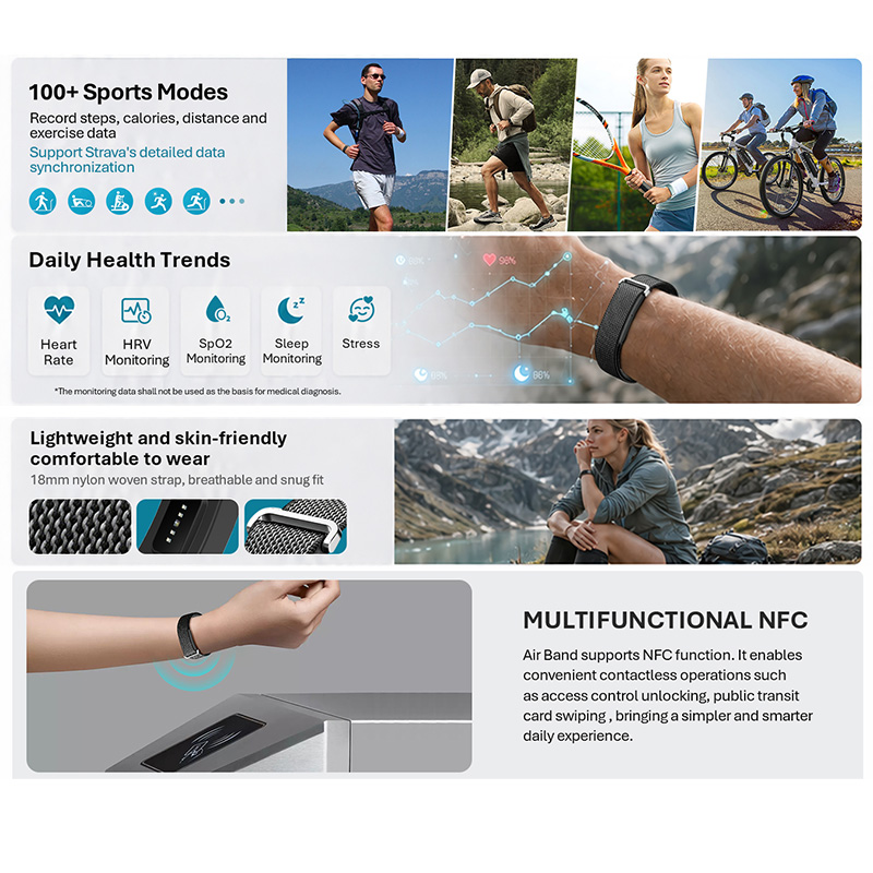 VALDUS Air Band Smart Bracelet - Italian Jewelry Watches review and price
