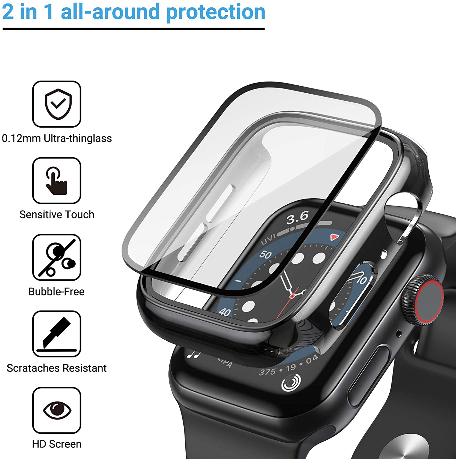 Glass+cover For Apple Watch Ca - Jewelry Smart Watches review and price