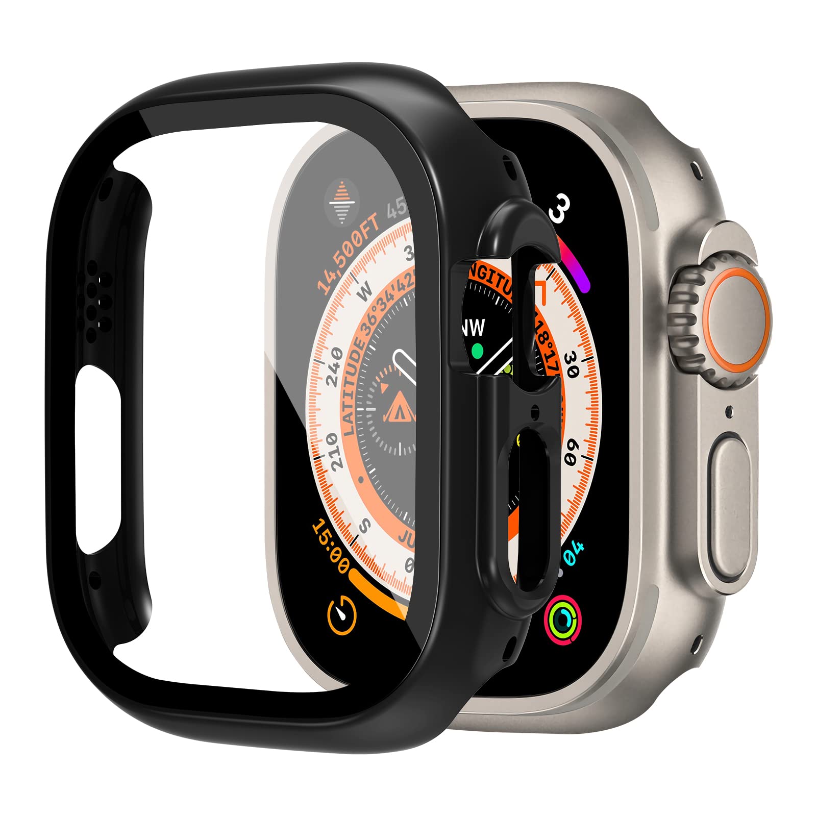 Glass+case For Apple Watch Ult - Jewelry Smart Watches review and price