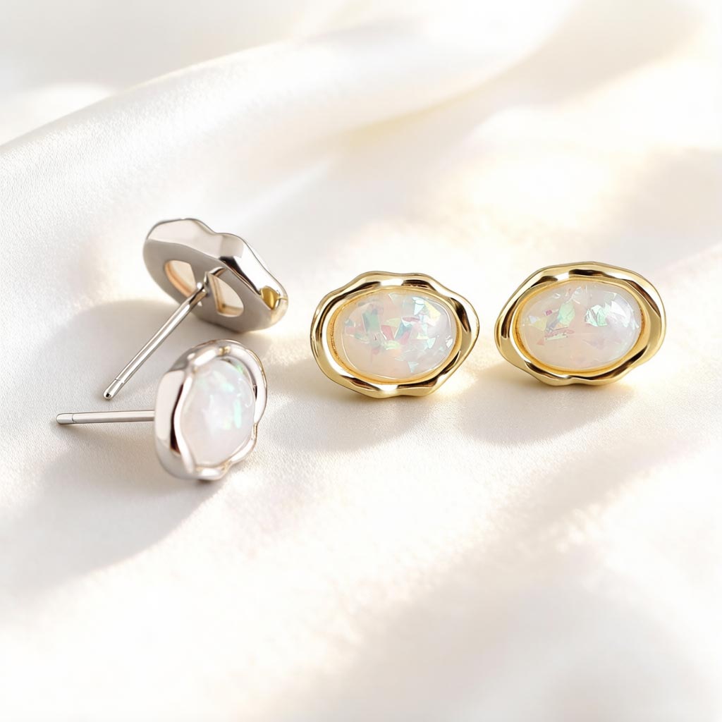 F.I.N.S Real 925 Sterling Silv - Opal Earrings Dangle review and price