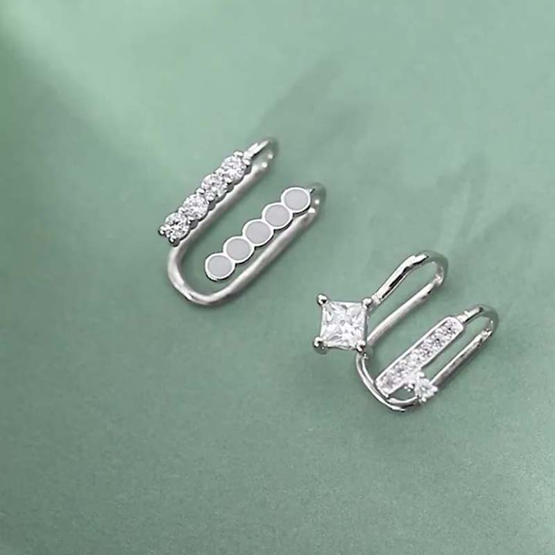 925 Sterling Silver Asymmetric - Ear Cuff No Piercing review and price