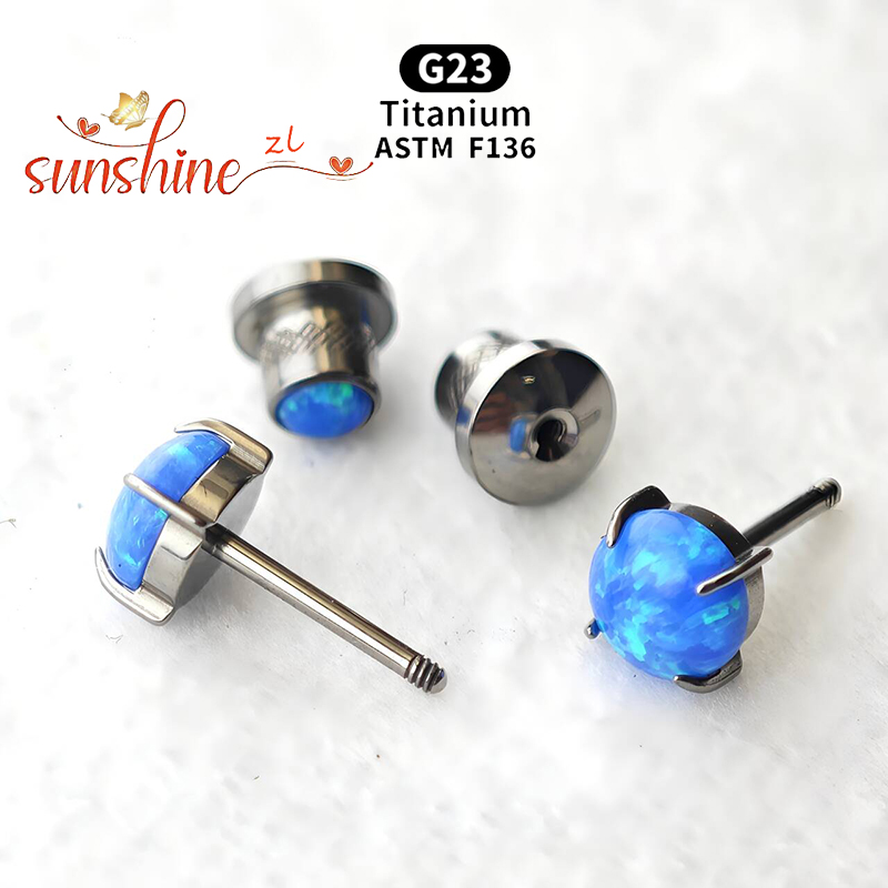 2PCS ASTM F136 Titanium Opal M - Opal Earrings Dangle review and price