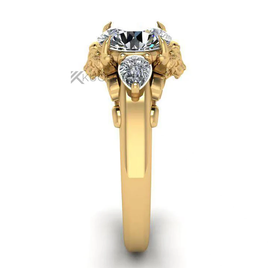 7.5MM Round D VVS1 Lion Solita - Sterling Silver Ring review and price