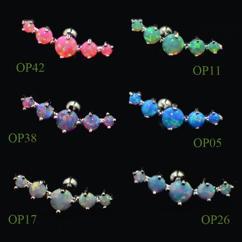 CHUANCI 1 PC Stainless Steel & - Opal Earrings Dangle review and price
