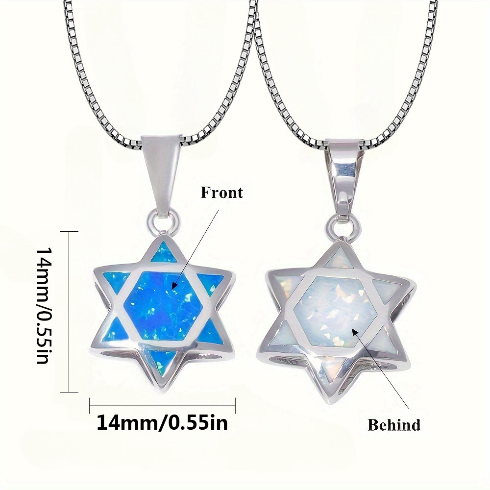 Star of David Opal Pendant Nec - Jewelry & Watches Vitopoulos review and price