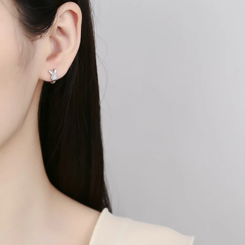 925 Sterling Silver Rabbit Opa - Opal Earrings Dangle review and price