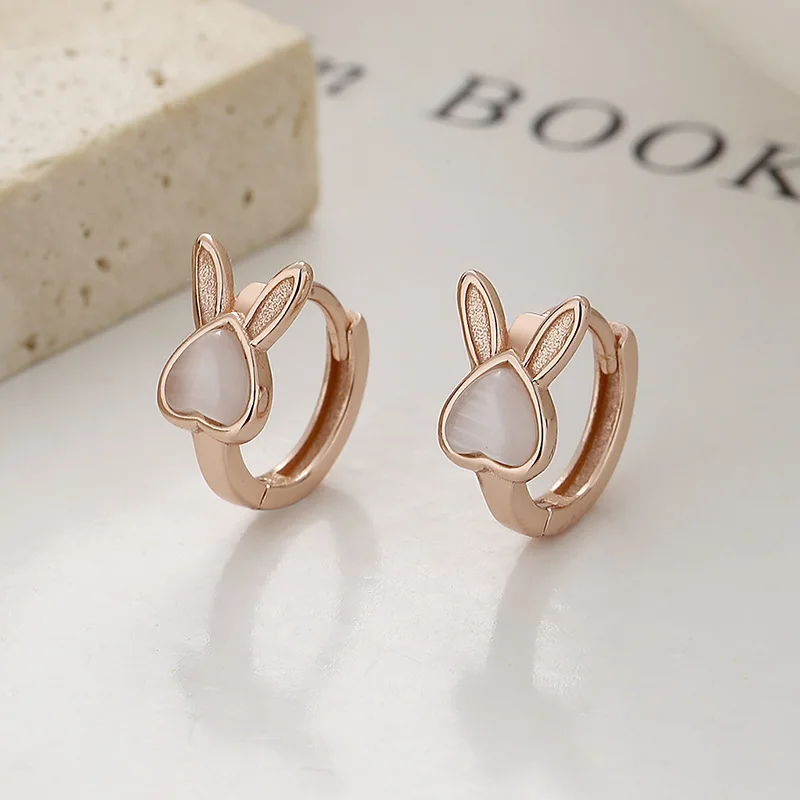 925 Sterling Silver Rabbit Opa - Opal Earrings Dangle review and price