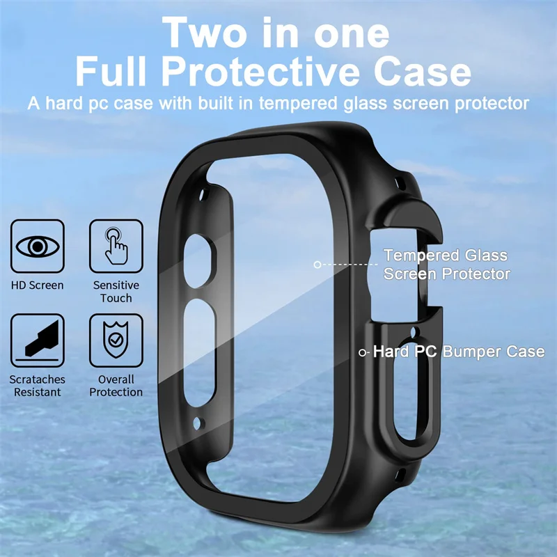 Glass+case For Apple Watch Ult - Jewelry Smart Watches review and price
